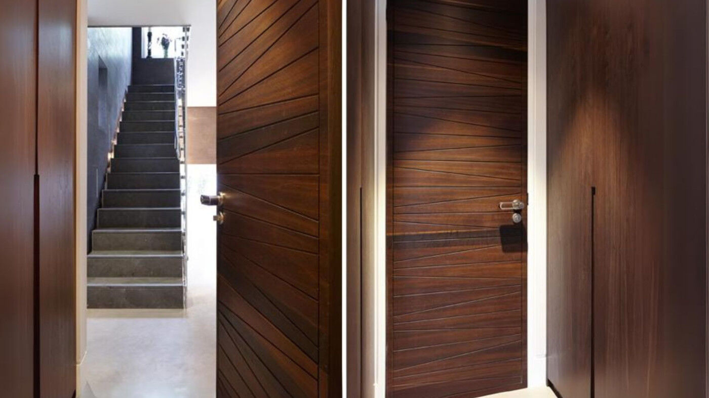 Milano internal door in fumed oak