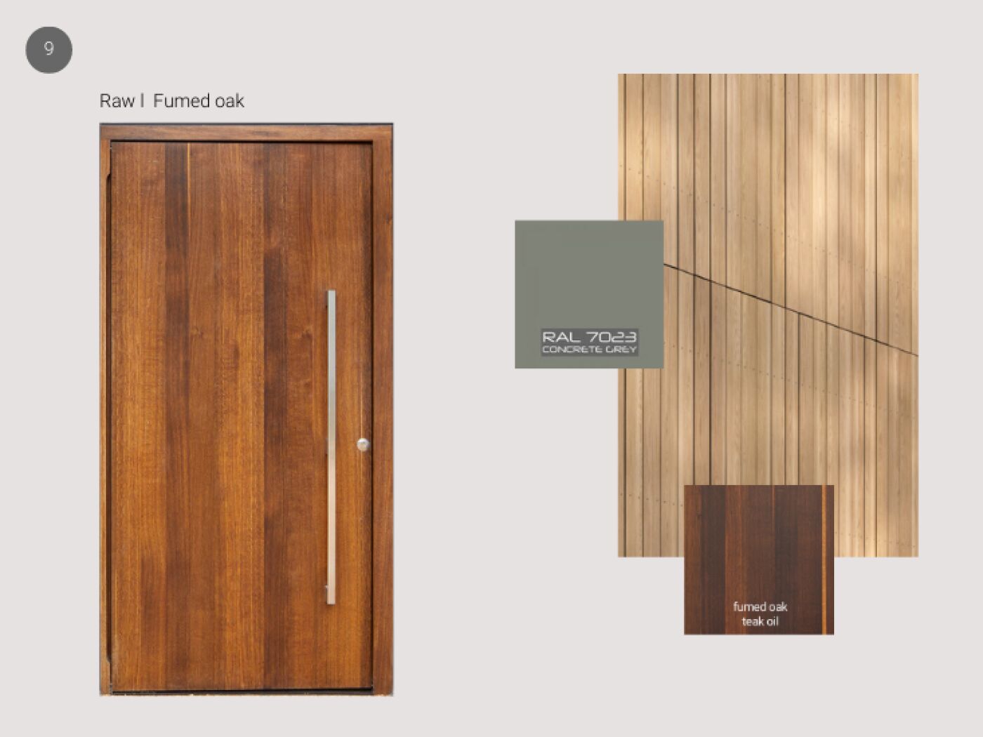 Fumed oak exterior styling ideas