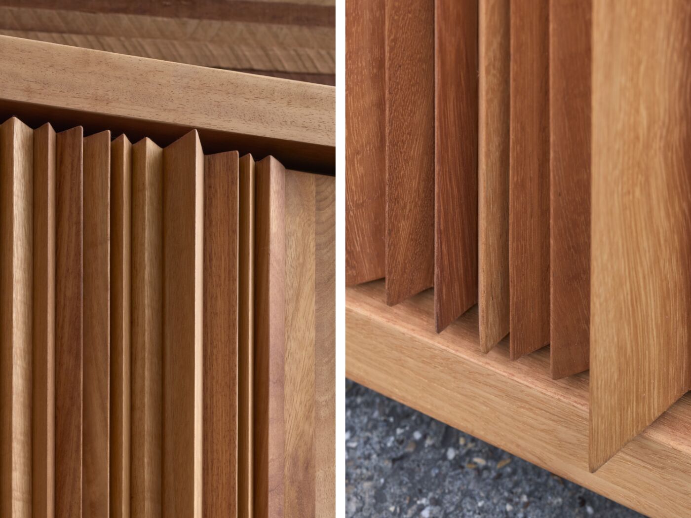 The raised panels cover the length of the door