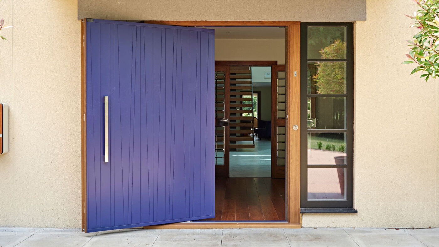 Milano V pivot door dual coloured