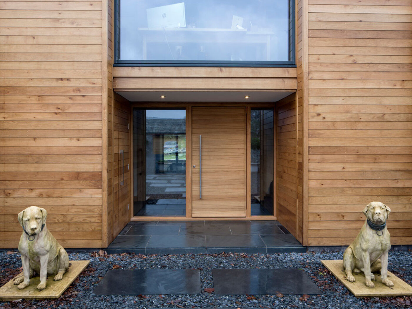 Oak wood | Sidelights (glass panels) | Milano front door