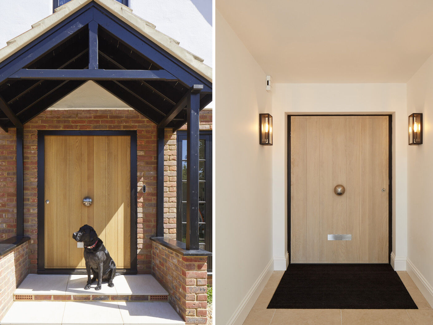 oak porto front door internal finish white oil Urban Front