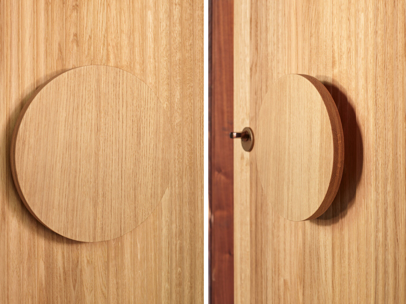 Reed in oak close up detail and oak luna handle