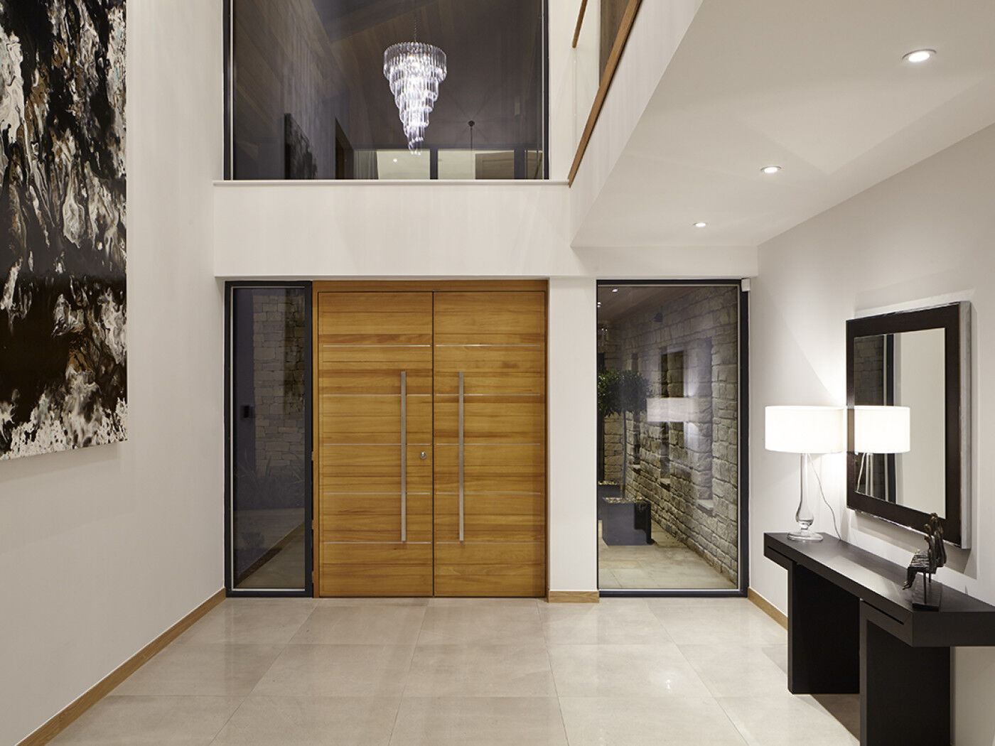 Rondo front door | Horizontal grooves, double doors | Urban Front
