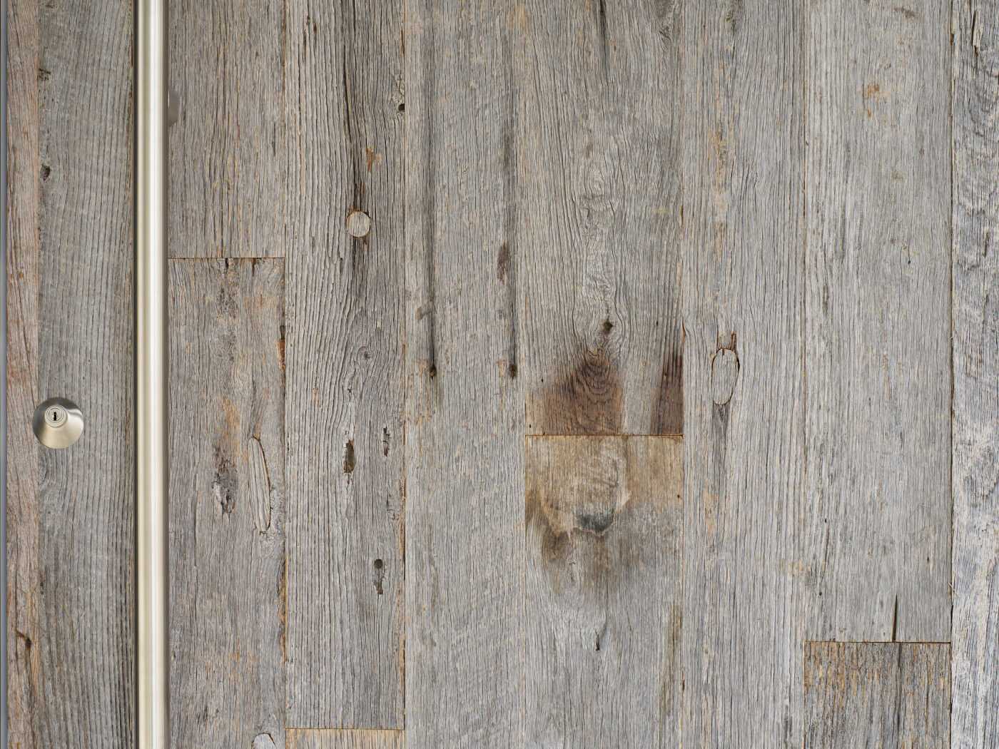 Each knot and grain tells a unique story in the rich and weathered textures of this stunning design