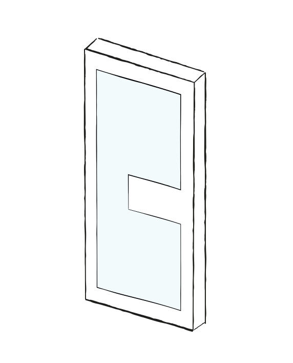 Contemporary front doors - Ice