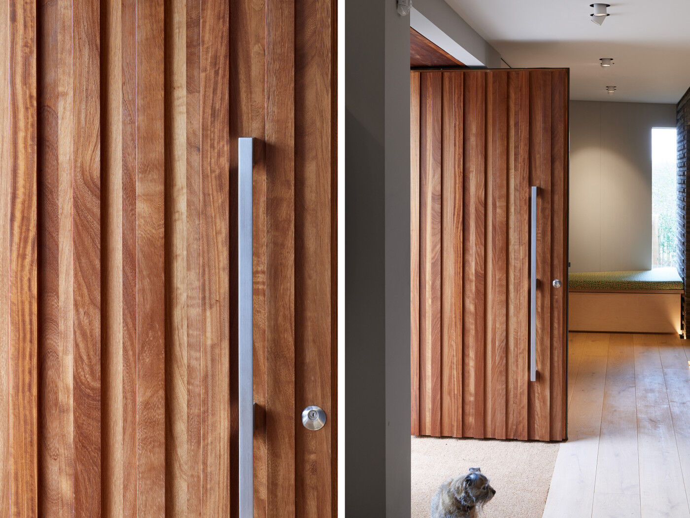 Option 11 handle is a great match to the raised elements