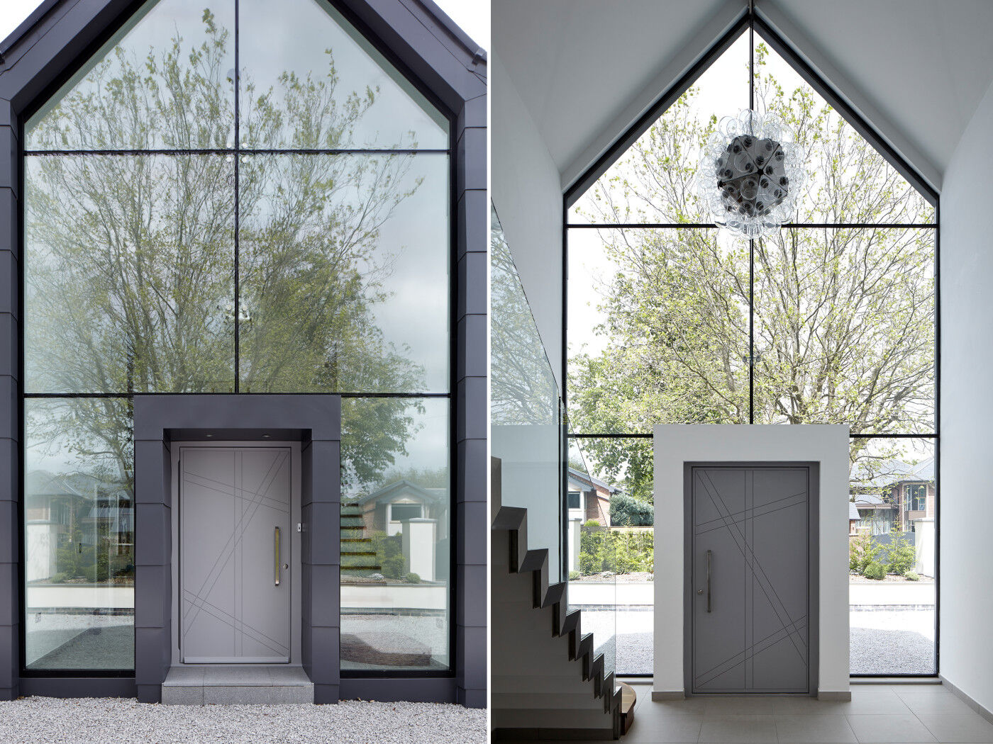 If it's a grand entrance you're after, this is the door setting you're looking for