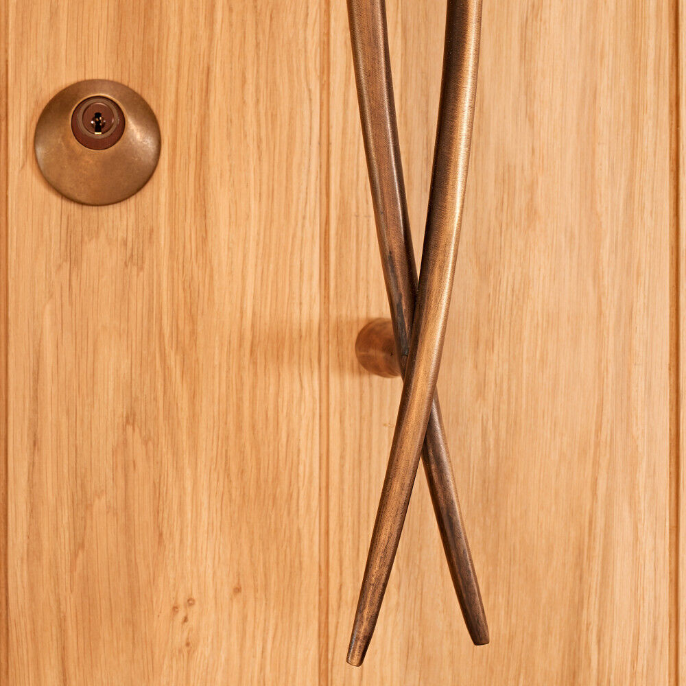 BZ2 Bronze Handle door detail
