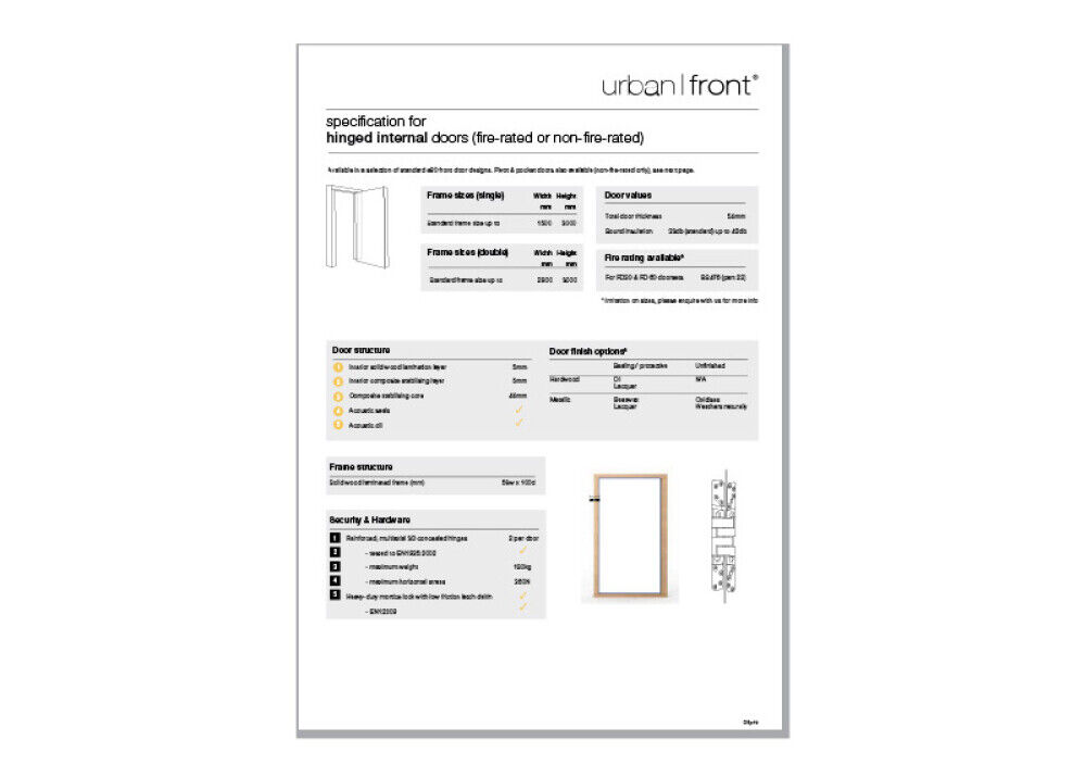 dsp12 hinged internal door landscape