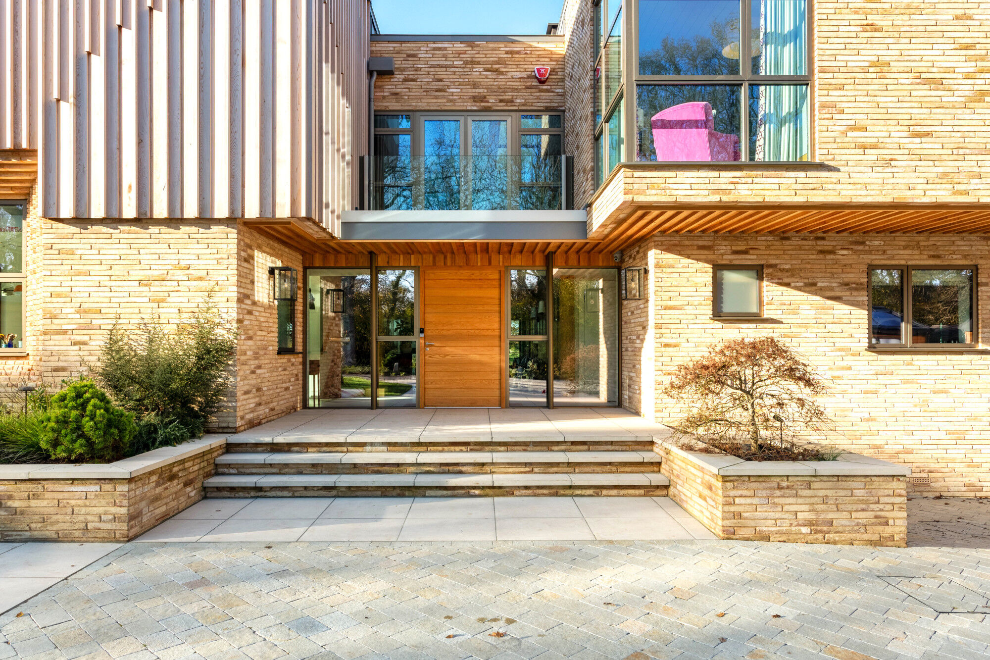 Kentish New House front daytime close RT