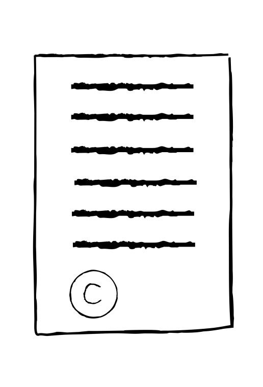 copyright info icon portrait