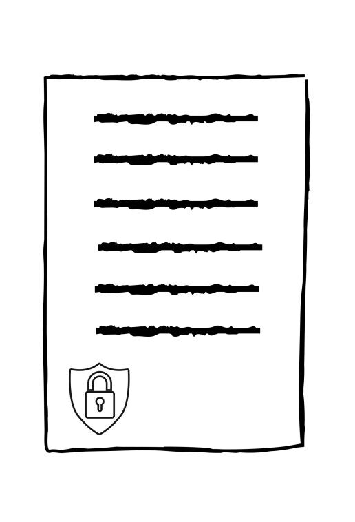 privacy policy icon portrait